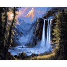 Картина для рисования по номерам "Водопад в тайге" арт. GX 8352 m