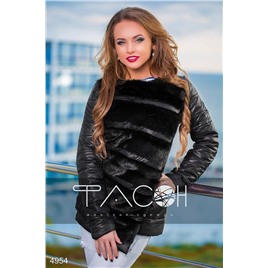Куртка стеганая с искусственным мехом 4954