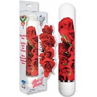 Toy Joy вибратор белый 
С цветами, розы
