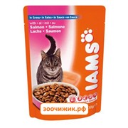 Влажный корм Iams Pouch для кошек лосось (100 гр) (1226)