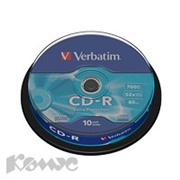 Носители информации Verbatim CD-R 700MB 52x CB/10 43437 Extra Protect