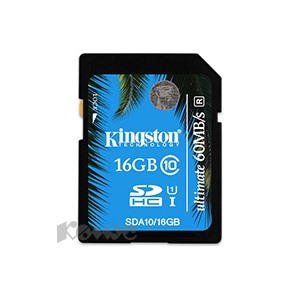 Карта памяти Kingston SDHC 16GB Class 10 UHS-I Ultimate(SDA10/16GB)