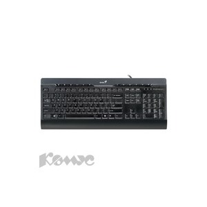 Клавиатура Genius SlimStar 220 PRO/ 2 USB порта/ USB black