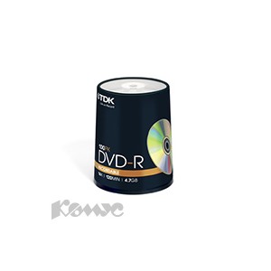 Носители информации TDK DVD-R 4,7Gb 16x Cake/100