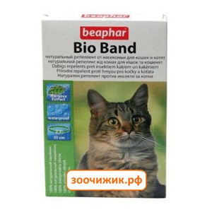 Ошейник Beaphar Bio Band от блох, клещей, комаров (4мес), 35см для кошек и котят