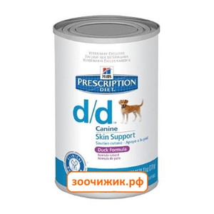 Консервы Hill's Dog d/d salmon/rice для собак (лечение аллергии) (370 гр)