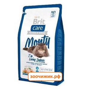 Сухой корм Brit Care Cat Monty Indoor для кошек, живущих в квартире 400гр