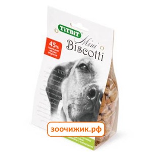 Лакомство TiTBiT печенье "Бискотти-мини" с индейкой и L-карнитином для собак, 200г