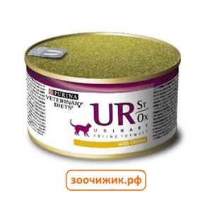 Консервы Purina UR для кошек (диета профилактика мочекаменной болезни) курица (195 гр)