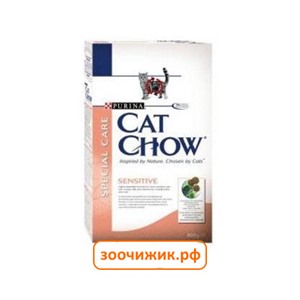 Сухой корм Cat Chow для кошек с чувствительным пищеварением (400г)