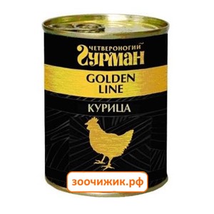 Консервы Четвероногий гурман "Gold Line" для собак с курицей в желе (340 гр)