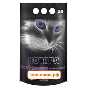 Силикагелевый наполнитель Котяра (полиэтиленовый пакет) для кошек 3л