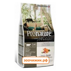 Сухой корм Pronature Holistic для кошек индейка с клюквой (340 гр)