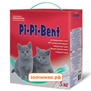 Pi-Pi-Bent 5кг (коробка) комк. наполнитель д/котят