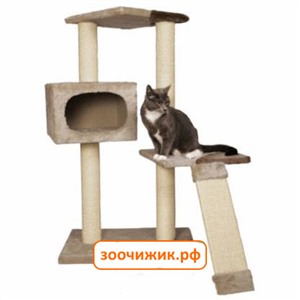 Домик когтеточка (Trixie) "Almeria" трехуровневый, бежево-коричневый для кошки ,106см