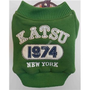 Катсу Куртка " Нью-Йорк" тёпл.трикотаж, разм.S (26х40х21см), зелёная