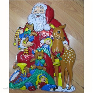Панно Дед Мороз 141-794 пластик