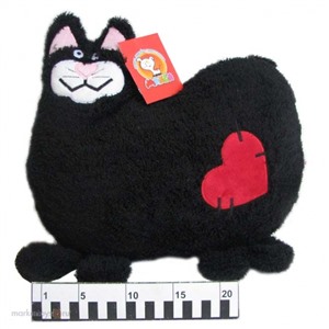 Кот Черный с сердцем (Макси)