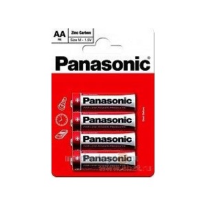 Элемент питания 13322 Panasonic Zinc Carbon R6/316 BL4