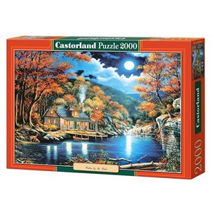Пазлы 2000 Домик на озере