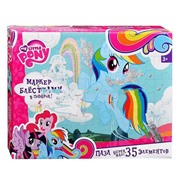 Пазл.35 гиг.+маркер с блестками MLP.