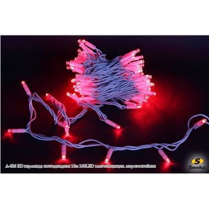  Sneha A-026 RD гирлянда светодиодная 10м 100LED влагозащищен. морозостойкая
