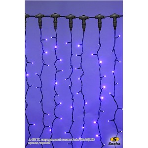  Sneha A-055 BL светодиодный занавес 2х6м (60х20)LED провод черный