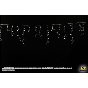  Sneha A-012 LED WT светодиодная гирлянда "бахрома" 3x0.6м 140LED прозрачный провод с контроллером