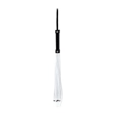 Плётка BAD ROMANCE Black with White SH-BAD018