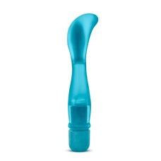 Голубой вибратор для G-стимуляции Splash G Vibe - 20,3 см.