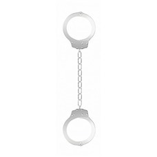 Металлические белые оковы Pleasure Legcuffs