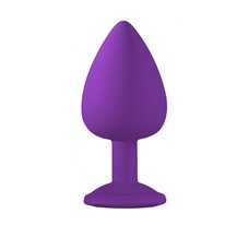 Анальная пробка со стразом Emotions - Lola Toys, 10 см