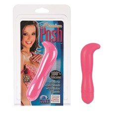 Розовый вибромассажер G-точки PREMIUM POSH - 14,5 см.