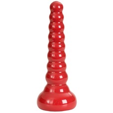 Ребристая анальная втулка Red Boy Anal Wand Butt Plug - 21,3 см.