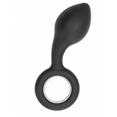 Анальный стимулятор No.63 Dildo With Metal Ring - 13,5 см.