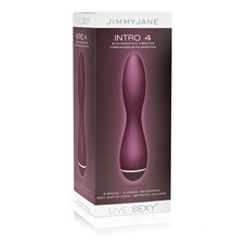 Фиолетовый вибромассажер Intro 4 Purple - 18 см.