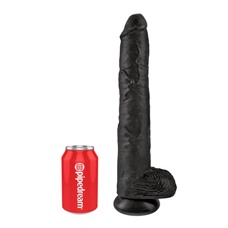 Фаллоимитатор-гигант черный King Cock от Pipedream, 37,5 см