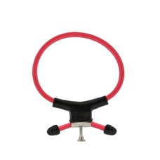Красно-чёрное эрекционное кольцо с утяжкой RING OF POWER ADJUSTABLE RING