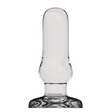 Прозрачный анальный стимулятор Bottom Line 6  Model 4 Glass - 15,5 см.