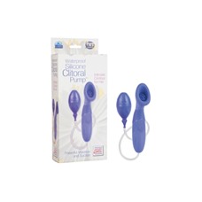 Помпа Waterproof Silicone Clitoral Pumps с вибрацией фиолетовая