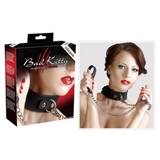 Ошейник с поводком-цепочкой Silikon-Halsband mit Leine