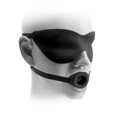 Маска и кляп FF ELITE OPEN MOUTH S BLACK 454723PD