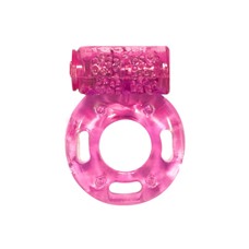 Розовое эрекционное кольцо с вибрацией Rings Axle-pin