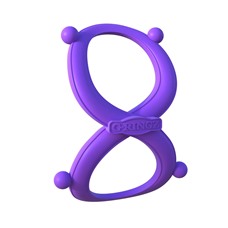 Фиолетовое эрекционное кольцо на пенис и мошонку Infinity Ring