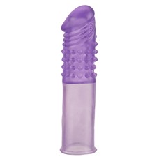 Фиолетовая насадка-удлинитель Mega Stretch Penis Extension - 16,5 см.