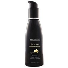 Лубрикант со вкусом ванильных бобов Wicked Aqua Vanilla Bean - 120 мл.