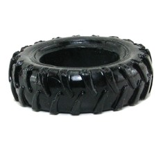 Чёрное тонкое эрекционное кольцо Treads Mens Ring Thin