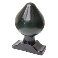 Огромная анальная пробка All Black Raymond Butt Plug - 22 см.