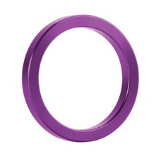 Фиолетовое металлическое эрекционное кольцо Metal Cockring