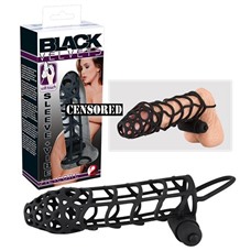 Вибронасадка на пенис Black Velvets  M от Orion, 14 см